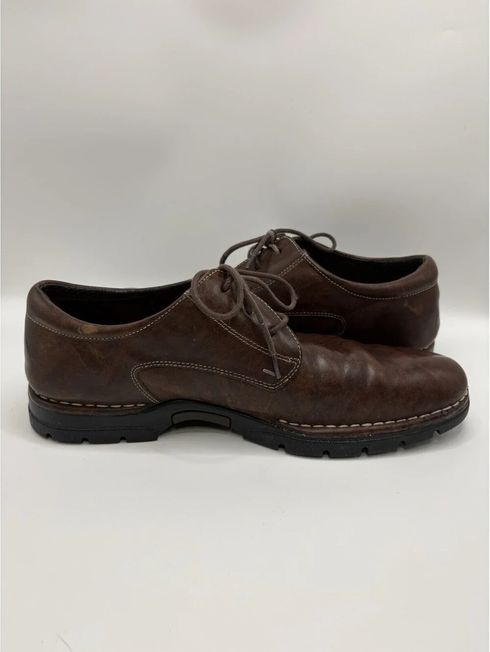 Cole Haan NikeAir Oxford Brown Leather Men's Shoes Size 10.5 M
